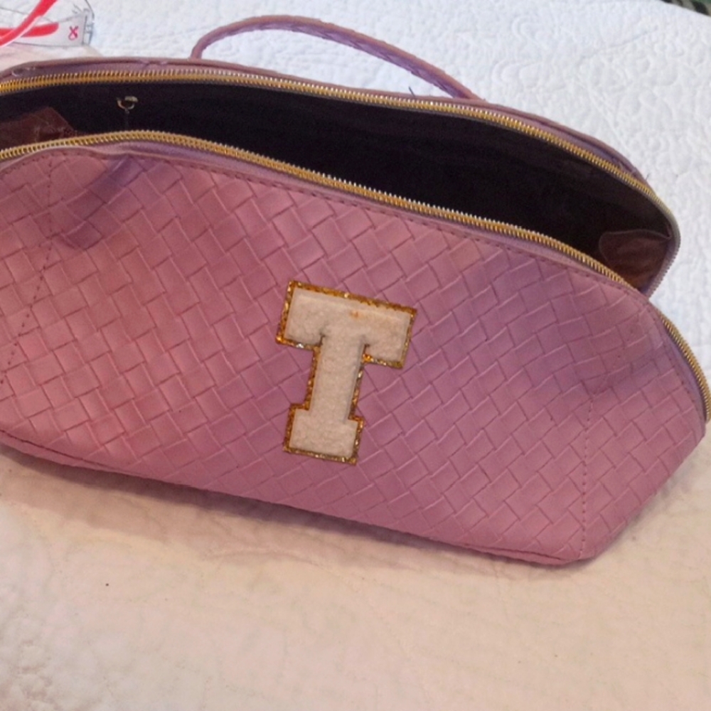 Pink Woven Women's Bag